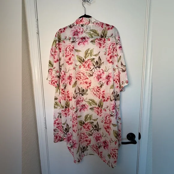 Show Me Your Mumu Brie Robe Garden of Blooms Floral Sz O/S Lounge Coastal - Picture 2 of 5